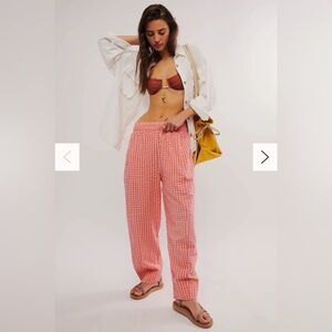 Free People Preppy Poplin Gingham Pants